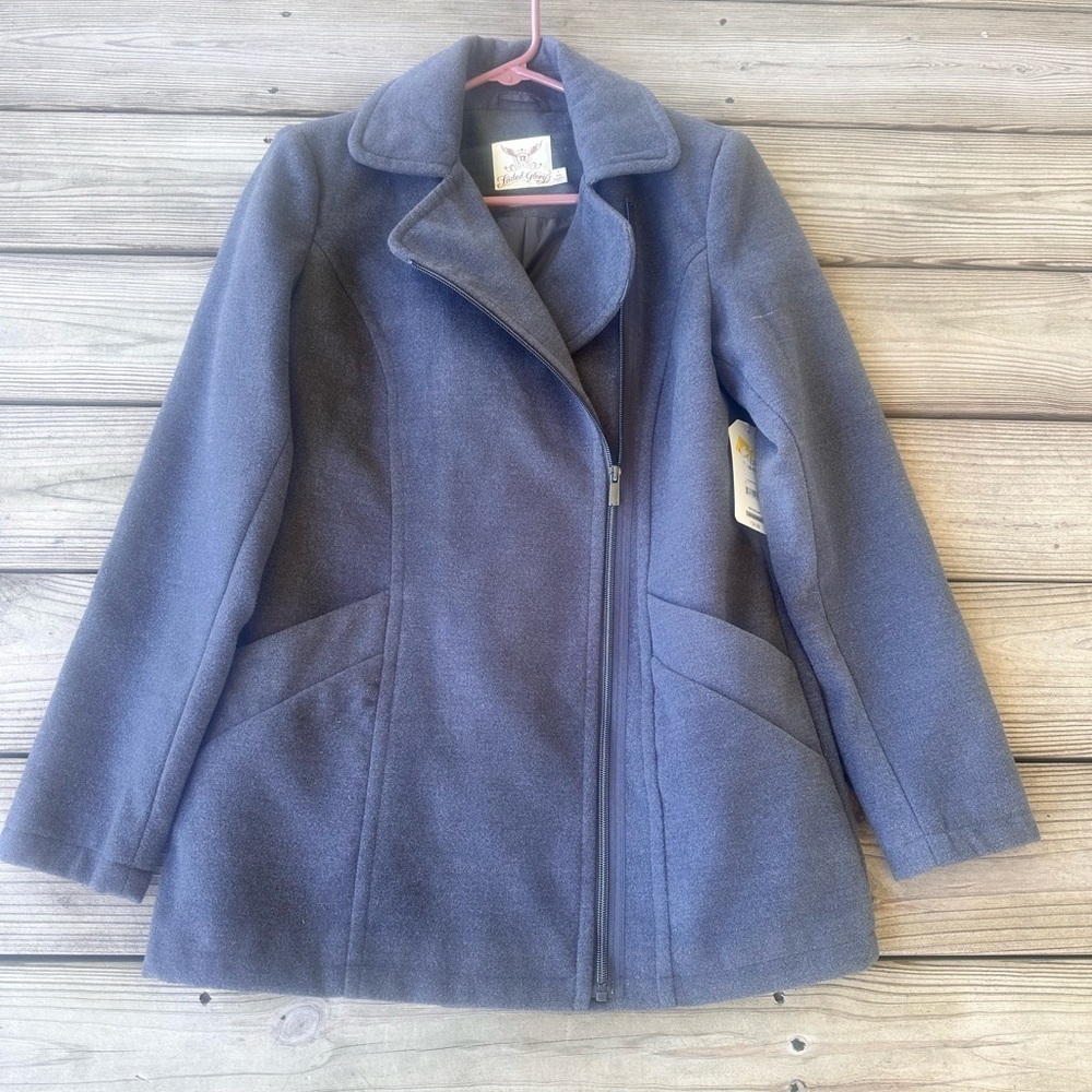 Faded Glory Gray Women's Pea Coat size S